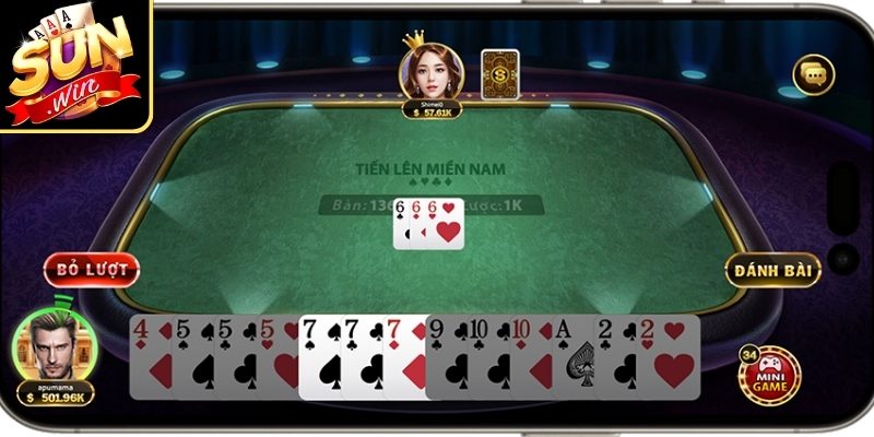 Tiến Lên Miền Nam Sunwin – Quy Luật Và Cách Tham Gia 2 Cách chơi Tiến Lên Miền Nam tại nền tảng Sunwin